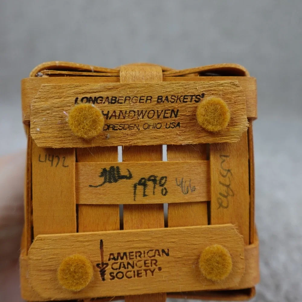 Longaberger 1998 Horizon of Hope Basket American Cancer Society Handwoven 10472